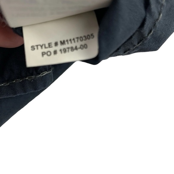 PRANA Broderick Short Sleeve Button Up Shirt Men's Med Organic Cotton Blue Ridge - Picture 11 of 11